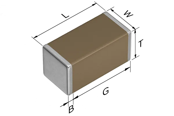 MLCC capacitor 1206B561K500NT